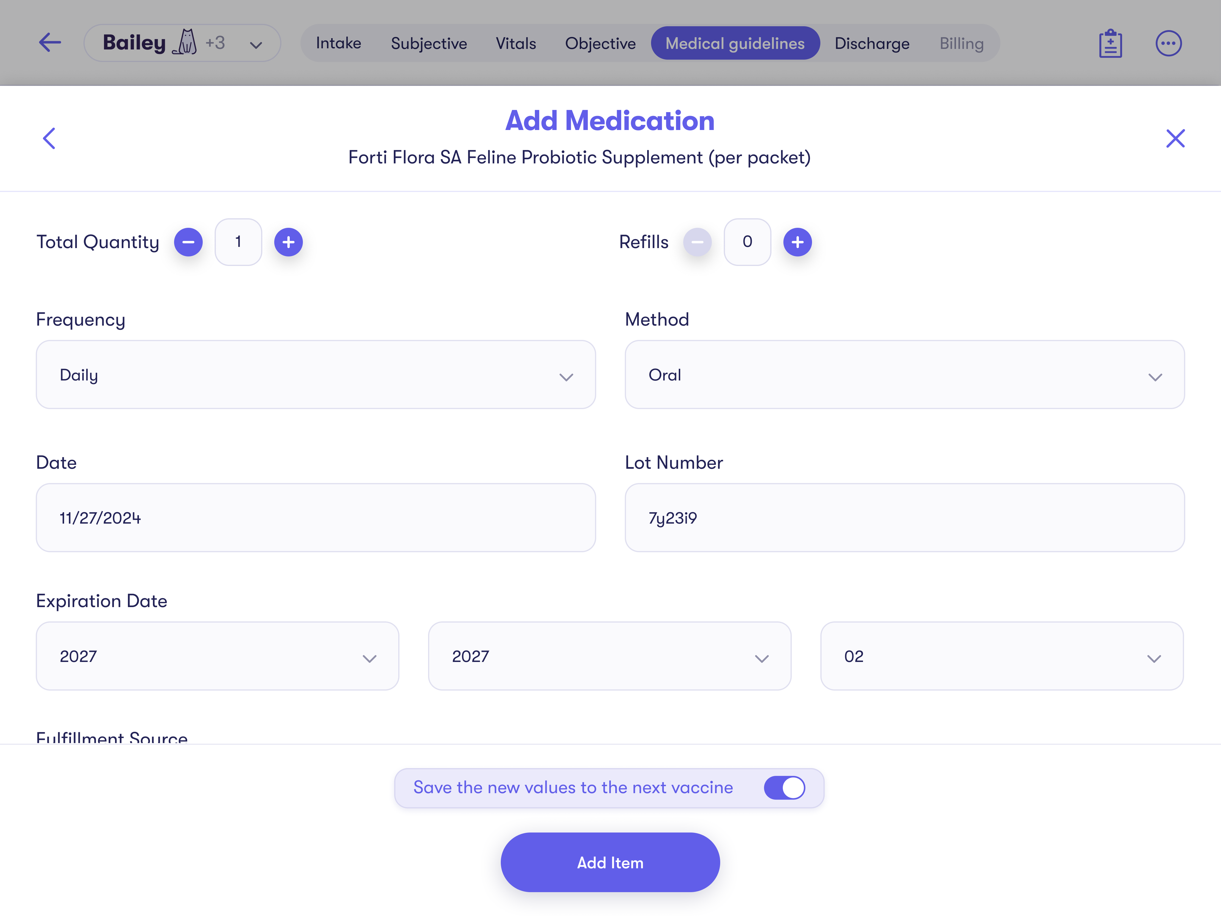 Immunization and Medication Auto-Fill